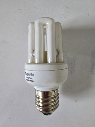 Supalite tiny quad tube 11W CFL
Has the size of a 8W CFL but it is 11W and that's at my Aunts house
