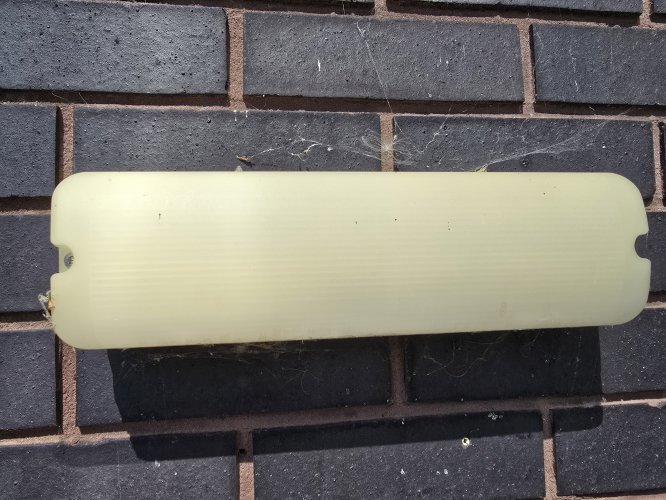 Thorn Escort 2x 8W bulkhead closeup and in better weather
Found another one at my workplace which happened to be much cleaner and of course in sunny weather 
