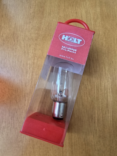 Navigation/maritime application 25w 12V incandescent bulb 
Had to get this from the ironmonger shop in Yarmouth, Isle of Wight 
