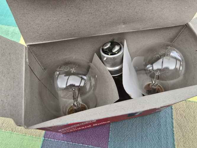 Homebase clear 60W GLS
In the 3 pack of clear Homebase/G.E.T manufactured incandescents 
