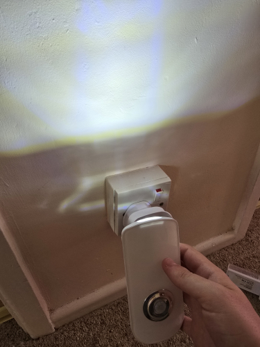 Coopers branded LED nightlight
This nightlight can detach from it's plug in base as it has a directional LED torch built in 
