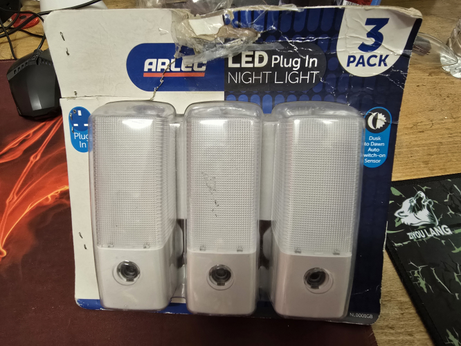 Arlec LED nightlights 
Got these on eBay and they're nice for LED
