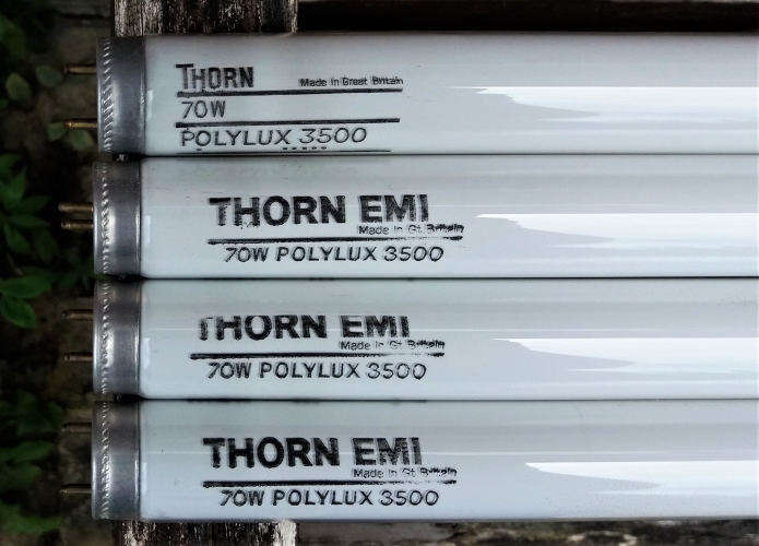 Thorn Polylux 70w 3500k tubes
Found these little used tubes in the lamp recycling.
