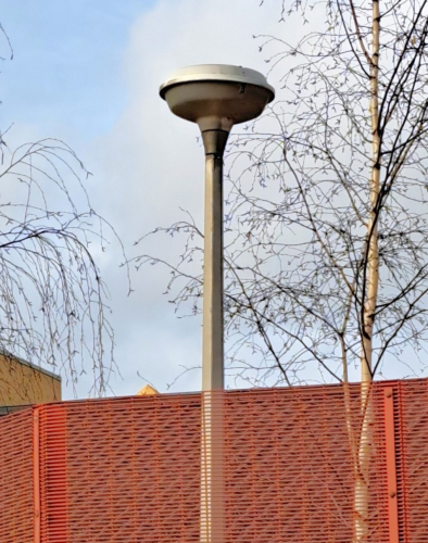 An old Thorn Gamma 5 lantern
Spotted outside the ground of a school in London - this lantern was in the best condition of the 5 or so present. The rest either had the bowls duct-taped to the spigots or were missing their bowls entirely! Safe to say the lanterns probably hadn't worked in a large number of years.
