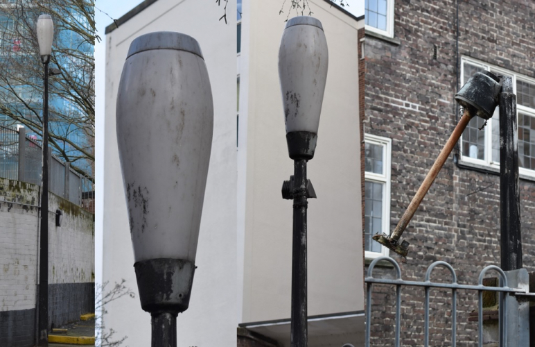 Very rare Thorn Gamma 2 lantern for 2ft 40w tubes
I was very surprised indeed to find this incredibly rare Thorn Gamma 2 lantern (along with the remains of another) in a private carpark a stone's throw away from where I'm currently living, I had walked past several times and had never spotted it! These lanterns take the rare (nowadays) 2ft 40w tube and were much more common in the 1960's and '70s. This is a lantern I've always wanted to see in person but had never come across one as they are very rare indeed. Sadly saving it appears unlikely...
