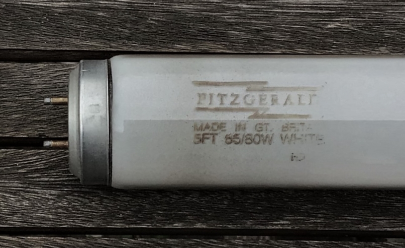 Philips-made Fitzgerald T12 tube
A rather well used but healthy looking lamp bin find this morning. This is one of my first times seeing the Fitzgerald brand on a Philips tube.
