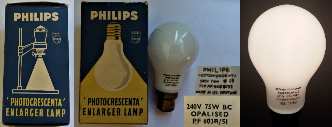 Philips 75w Photocrescenta enlarger lamp
Another old photographic enlarger lamp.
