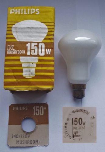 Philips 150w Mushroom GLS lamp
Nice recent Ebay find!
