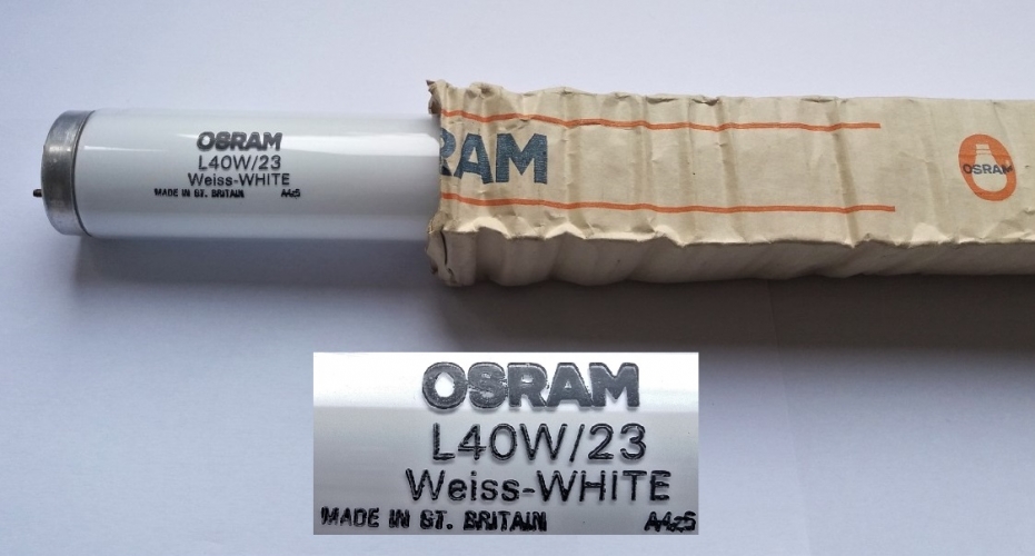 Osram 40w tube made by Thorn
As the title suggests really, this tube is NOS.
