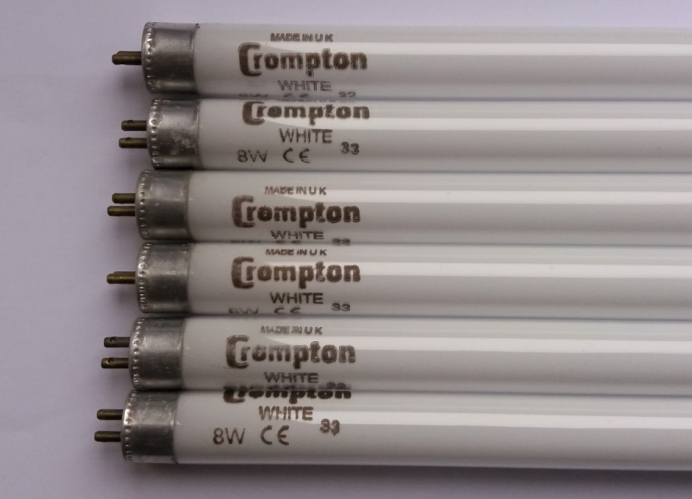 Crompton 8w tubes made by Sylvania
I found these all in the lamp bin this morning, all NOS. These are pretty decent tubes!
