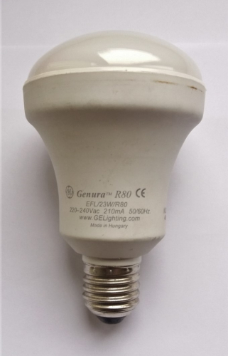 EOL GE Genura induction lamp
Found in a lamp bin this morning, very sadly EOL... I'm still going to keep it as I only have 1 other well-used Genura in my collection. This would have cost a fortune when new!
