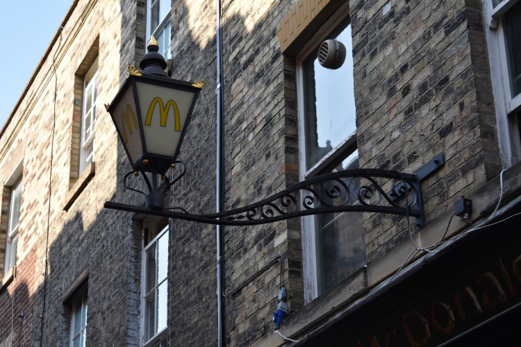 McDonalds streetlight!
This is in Cambridge. I have always thought this rather funny!
