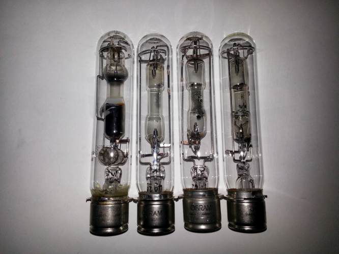 OSRAM
Alcali lamps -- sodium, potasium, rubidium, caesium.
