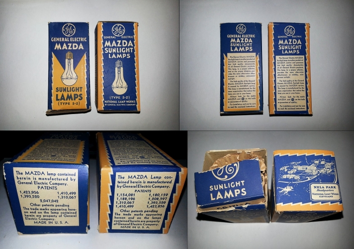 Rare lamps (sunlamps) S-2
Original boxes
