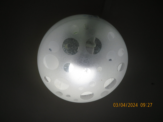 NISKO 15W 6500K A60 LED lamp, inside a Fetaya bulkhead near my room at my hostel
The light is great, but the lamp don't looks aesthetic in the fixture.
