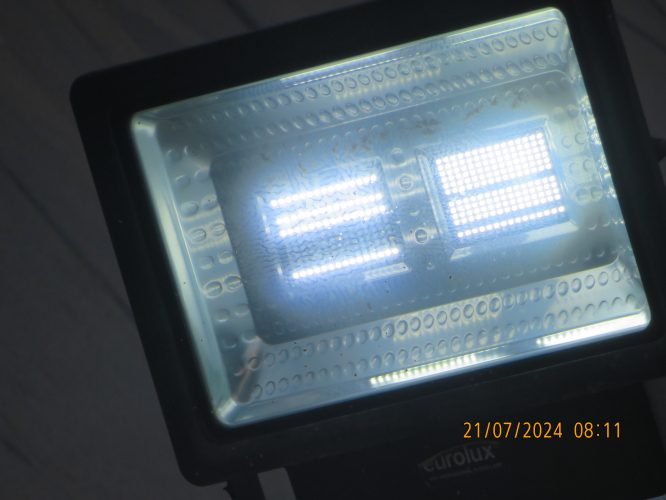 SMD LED floodlight with part of the LEDs not working
This EOLED located at the backyard of Carmel hospital.
