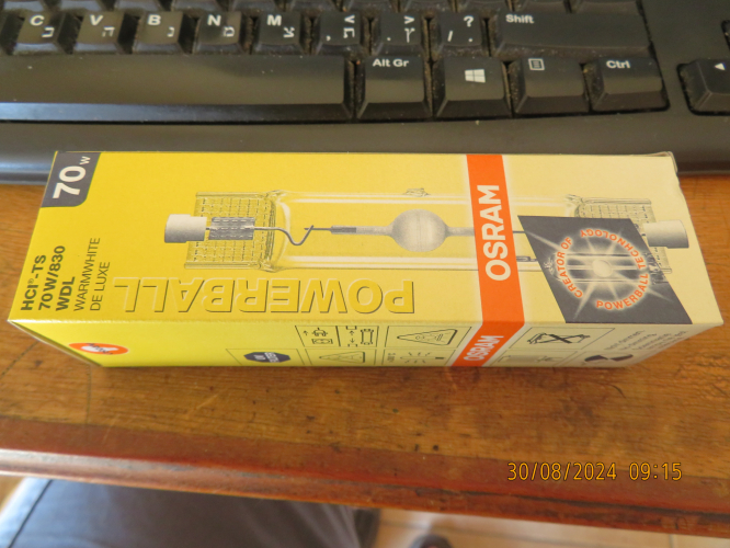 Osram Powerball HCI-TS 70W/830
[url=https://postimg.cc/1fsp8NHW][img]https://i.postimg.cc/1fsp8NHW/IMG-8716.jpg[/img][/url][url=https://postimg.cc/PPTmC84p][img]https://i.postimg.cc/PPTmC84p/IMG-9574.jpg[/img][/url][url=https://postimg.cc/vcbW46z2][img]https://i.postimg.cc/vcbW46z2/IMG-9798.jpg[/img][/url][url=https://postimg.cc/yWFm6TFc][img]https://i.postimg.cc/yWFm6TFc/IMG-9952.jpg[/img][/url][url=https://postimg.cc/gnmvx6DH][img]https://i.postimg.cc/gnmvx6DH/IMG-9954.jpg[/img][/url]
My Osram Powerball HCI-TS 70W/830 CMH lamp. It have excellent colour quality similar to halogen, but takes 7 mins to restrike.
