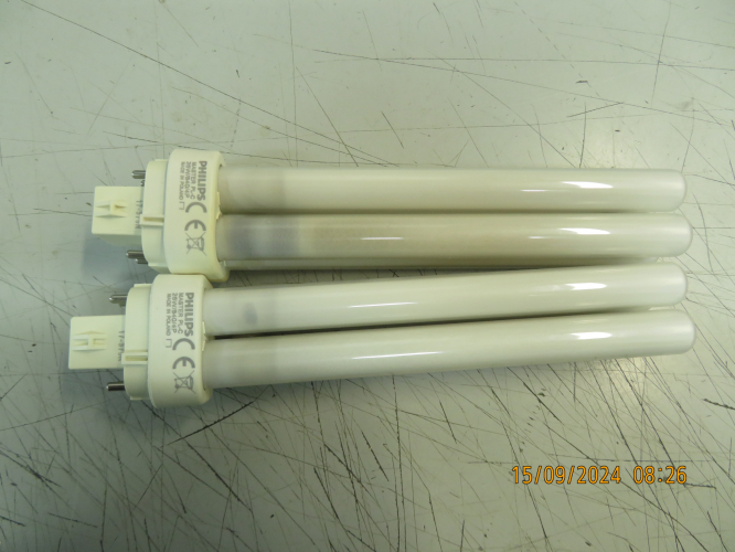 Two EOL Philips Master PL-C 26W/840/4P CFLs in the storage of Carmel hospital
The maintenance person brought them to the counter as he asked for new lamps.
