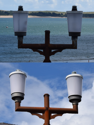 Gammas with a view.  
Beautiful setup, column is a bit past it mind. I believe these are running them Phillips LED retrofit now.
